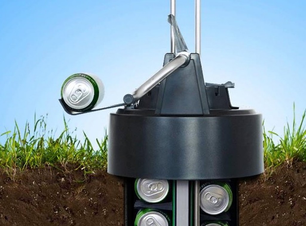 eCool Off-Grid Cooler Makes Cold Beer Emerge from the Ground Like Magic!