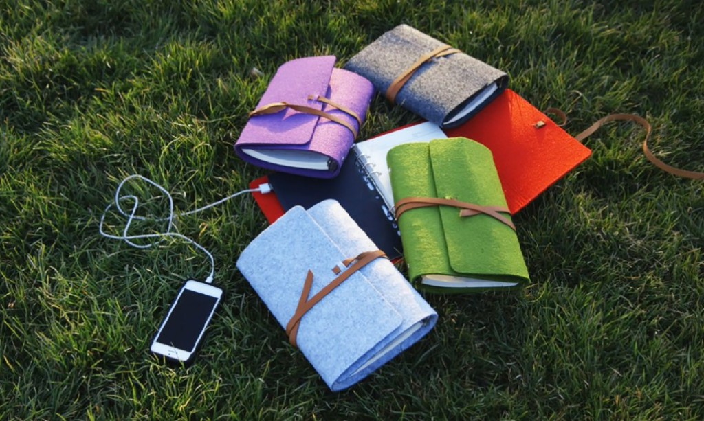 SolarBook is a powerful portable solar-powered charger that doubles as a notebook