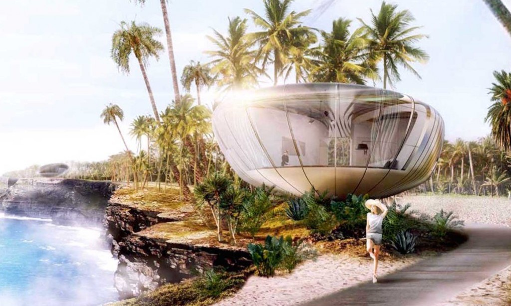 The Nest Pod is futuristic prefab home that can pop up anywhere in the world