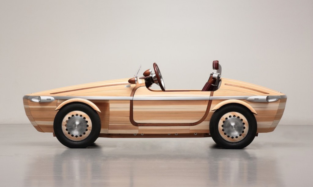 Toyota’s gorgeous Setsuna car is made from 86 handcrafted wooden panels